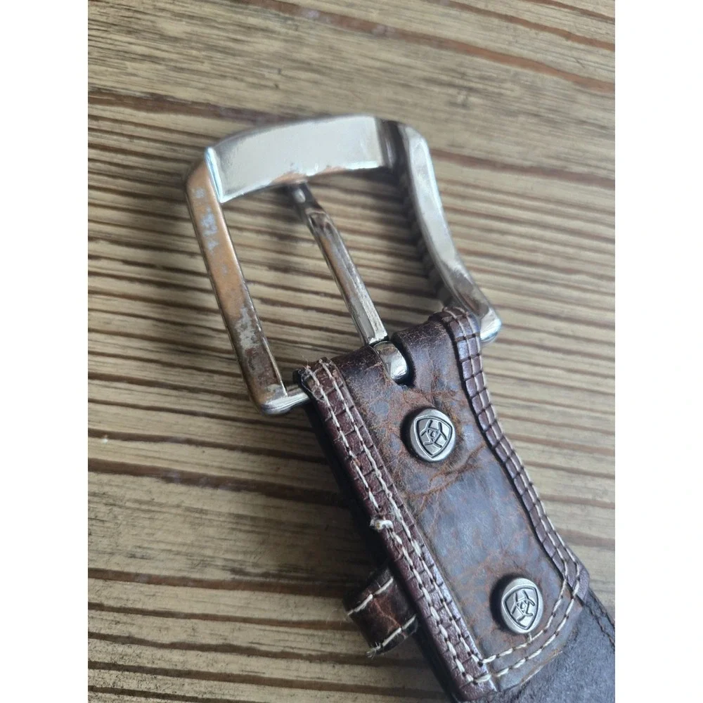 Ariat Diesel Brown Rowdy Leather Belt Strap Size 46 Mens A10004305